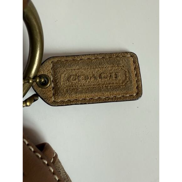 Coach Vintage Y2K Soho F11517 Signature C Canvas Patchwork Hobo Bag Tan - Picture 4 of 11